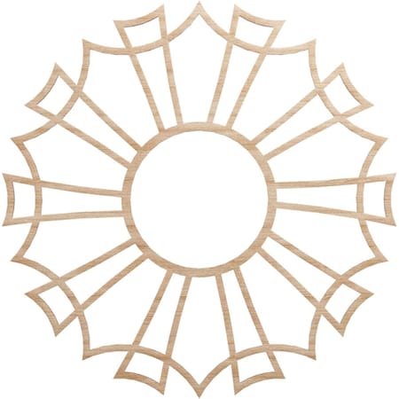 Ekena Millwork Augustus Wood Fretwork Pierced Ceiling Medallion, Alder, 30"OD x 10 1/2"ID x 1/4"T CMWP30X30X0250AUAL